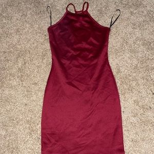 Cute red body tight dress